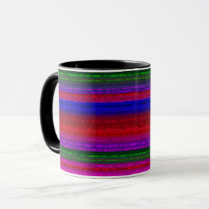 Bright Glass Stripes Mug