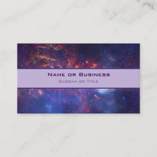 Bright Glowing Galaxy in Outer Space Business Card
