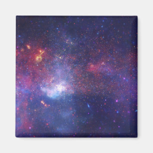 Bright Glowing Galaxy in Outer Space Magnet