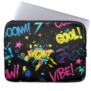 Bright Graffiti by Natasha Us Laptop Sleeve
