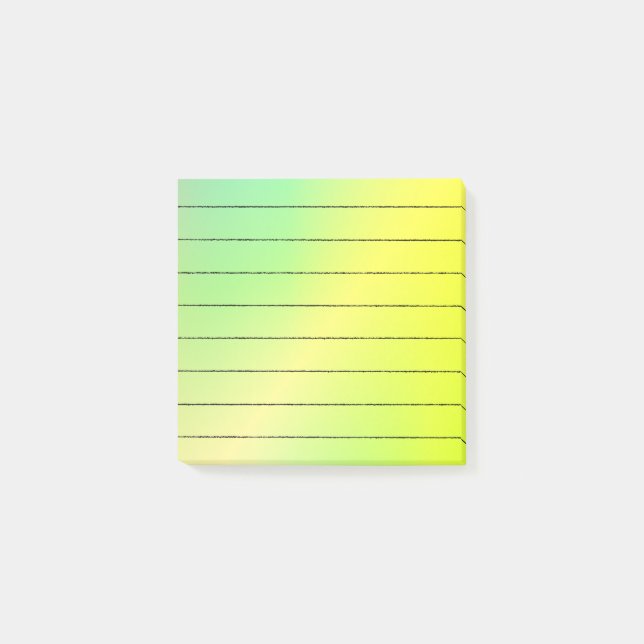 Bright Green and Yellow Post-it Notes (Front)