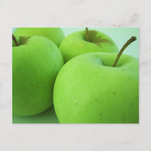Bright Green Apples Postcard