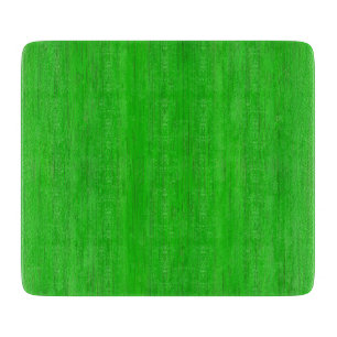 Bright Green Bamboo Wood Grain Look Cutting Board