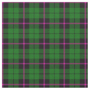 Bright green black pink stripe plaid print2 fabric