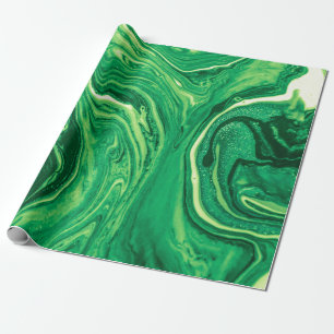 Bright Green Creative Mixed Textile Design. Grunge Wrapping Paper