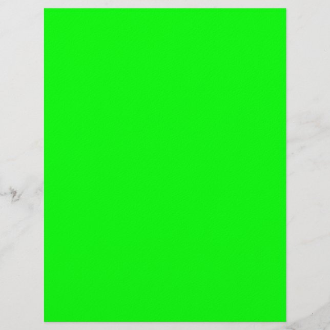 Bright Green Custom Letterhead (Front)