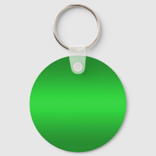 Bright Green Gradient - Emerald Greens Template B Key Ring