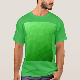 Bright green gradient geometric mesh pattern T-Shirt