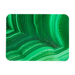 Bright green Malachite Mineral Magnet