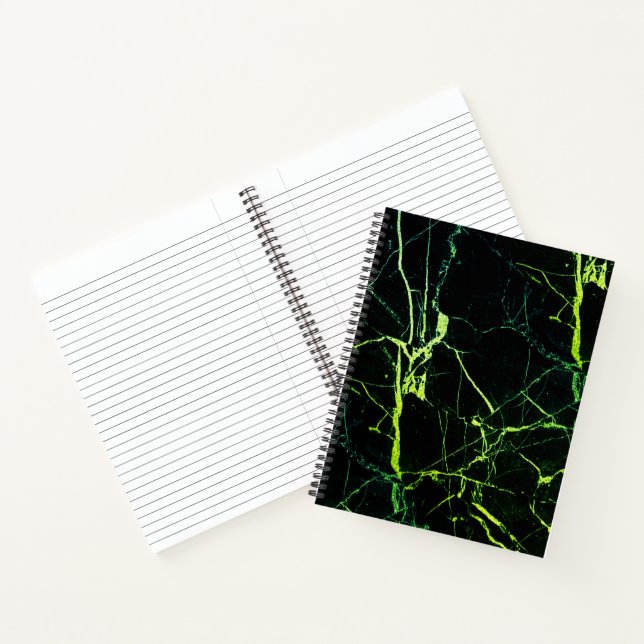 Bright Green Marble  Notebook (Inside)