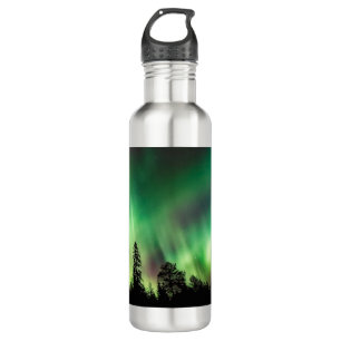 Bright Green Northern Lights Photo 710 Ml Water Bottle