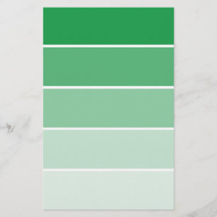 Bright Green Paint Samples Stationery