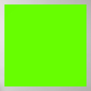 Bright green (solid color)  poster
