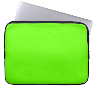 Bright green (solid colour) laptop sleeve