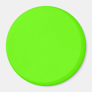 Bright green (solid colour)  magnet