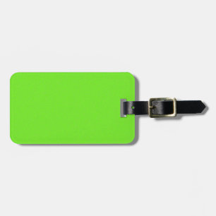 Bright Green Star Dust Luggage Tag
