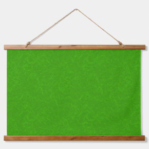 Bright green textured surface swirling pattern hanging tapestry