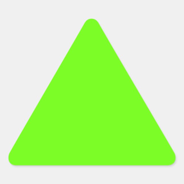 Bright Green Triangle Sticker (Front)