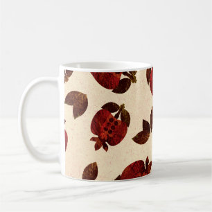 Bright grenades: handmade repeating pattern. coffee mug