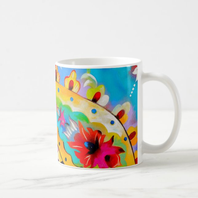 bright gypsy patterned paisley mug (Right)