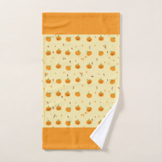 Bright Halloween Hand Towels with Pumpkins!