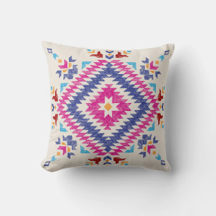 Bright Hand-Drawn Tribal Design Element. Cushion