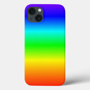Bright Happy Colours Rainbow Stripes Gradient iPhone 13 Case