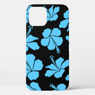 Bright hawaiian seamless pattern with tropical hib iPhone 12 case