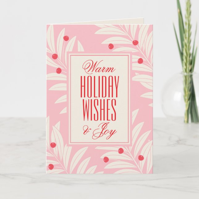 Bright Holiday Foliage Card (Front)