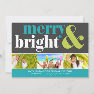 BRIGHT HOLIDAY   HOLIDAY PHOTO CARD