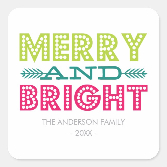 BRIGHT HOLIDAY | HOLIDAY STICKERS (Front)