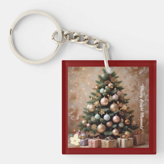 "Bright Holiday Moments" Key Ring (Front)