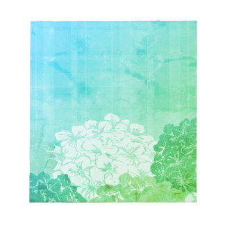 Bright Hydrangea Blooms notepad
