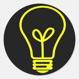 Bright Idea Classic Round Sticker