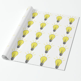 Bright Idea Light Bulb Wrapping Paper