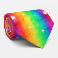Bright Impressionist Rainbow Sparkle Celebration