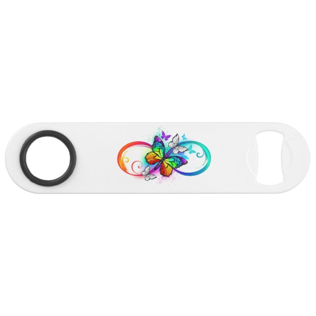 Bright infinity with rainbow butterfly (Front (Horizontal))