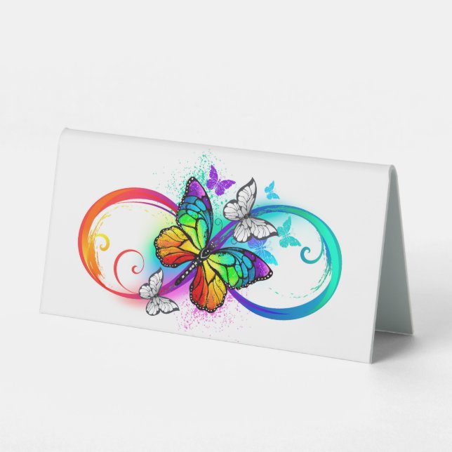 Bright infinity with rainbow butterfly (Front)