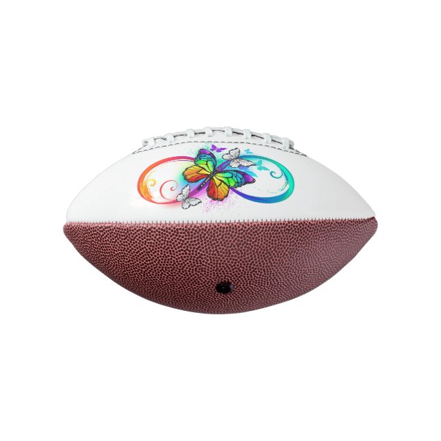 Bright infinity with rainbow butterfly football (Rotated 270)