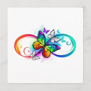 Bright infinity with rainbow butterfly  program