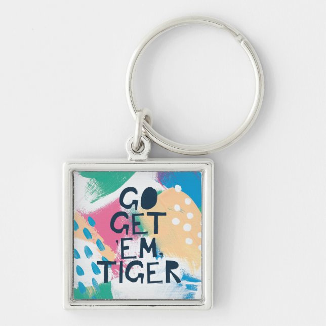 Bright Inspiration II | Go Get 'Em Tiger Key Ring (Front)