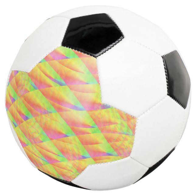 Bright Interference by Kenneth Yoncich Soccer Ball (Three Quarter)