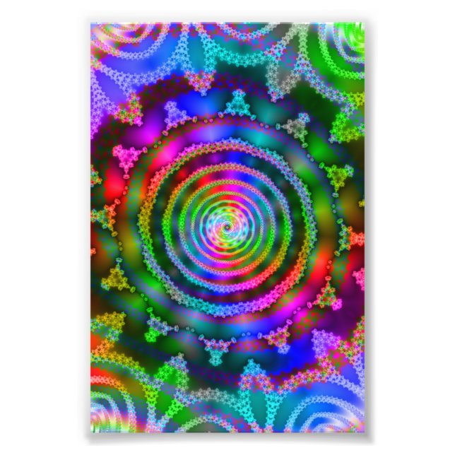 Bright Kaleidoscope Photo Print (Front)