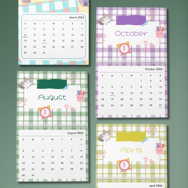 Bright Kawaii Kitty Art Calendar (Creator Uploaded)
