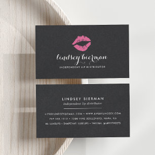 Bright Kiss Lip Product Distributor Business Card