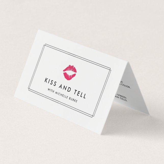 Bright Kiss Lip Product Distributor Tips & Tricks Business Card (Front)