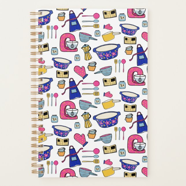 Bright Kitchen Utensils pattern Planner (Front)
