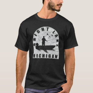 Bright Lake Fishing Michigan T-Shirt