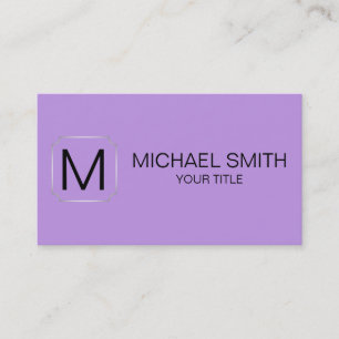 Bright lavender colour background business card