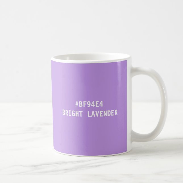 Bright Lavender Colour hex Code Mug (Right)